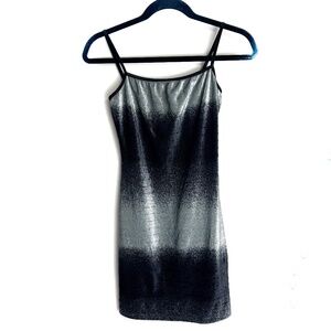[ O’lala ] Y2K Metallic Ombre Mini Dress | Made in USA | Small